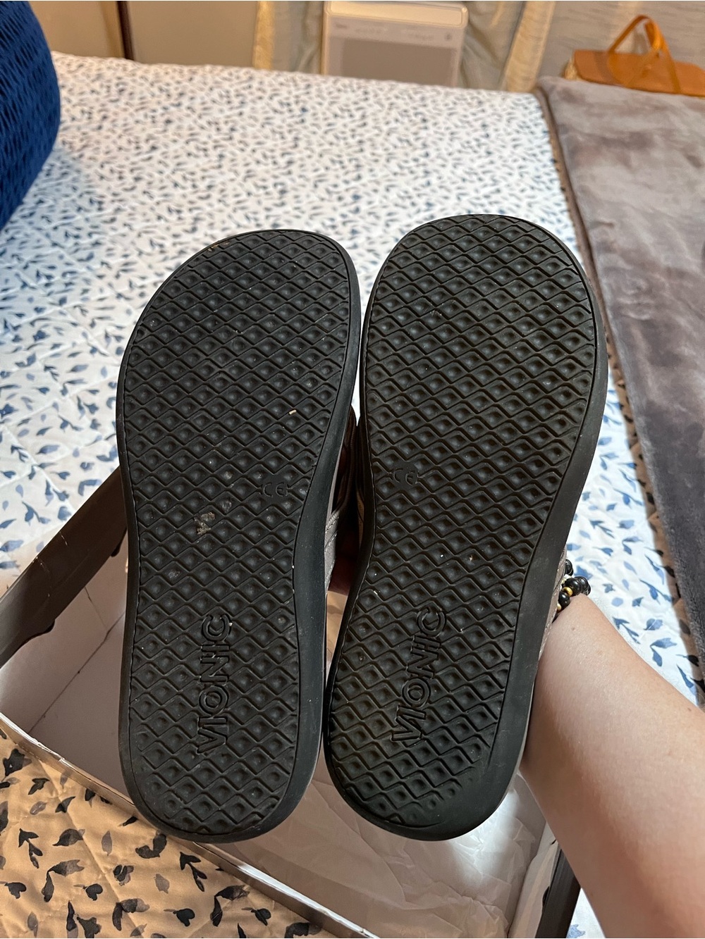 Vionic Women's Flip Flops in Greige - Picture 5 of 6